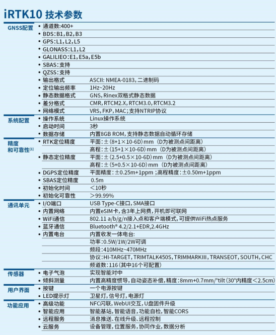 中海达 IRTK10 海星达小碟 IRTK10 支持北斗三号(图2) 中海达 IRTK10 海星达小碟 IRTK10 支持北斗三号(图2)