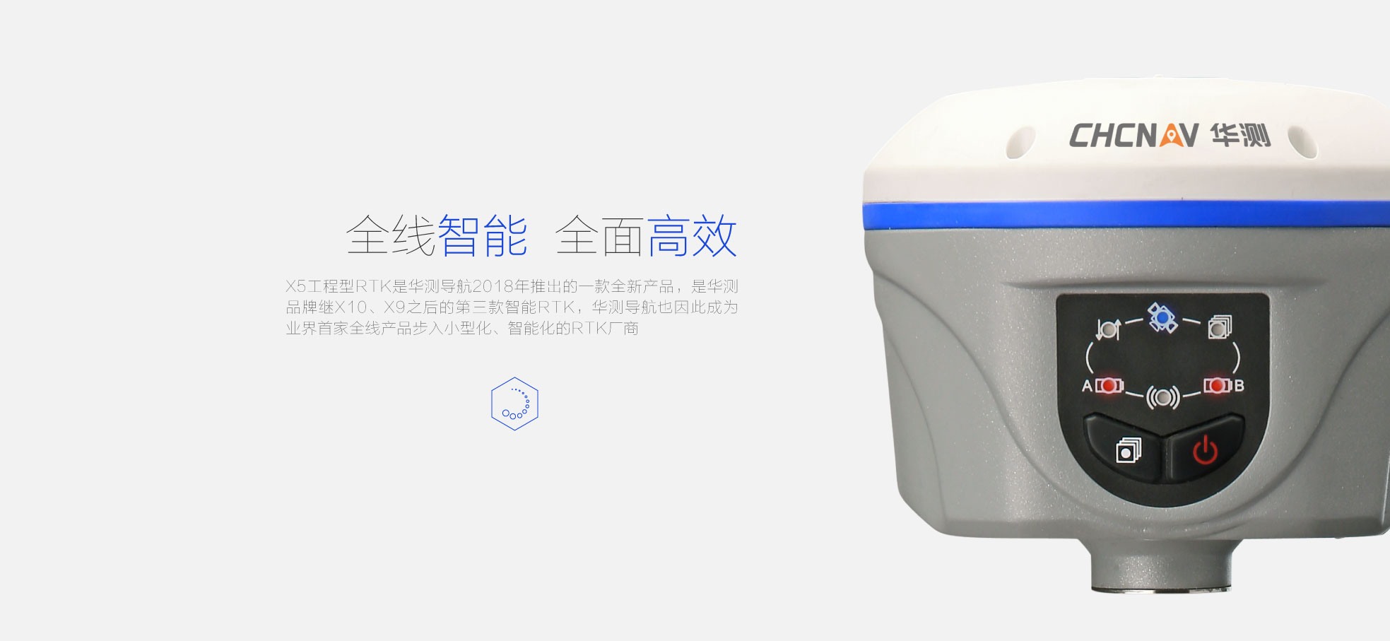 华测 X5 小型化智能RTK测量系统(图1)